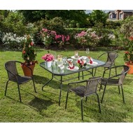 Набор дачной мебели со столом 120 и 4 кресла Марсель