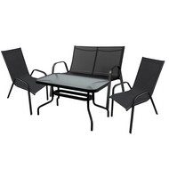 Набор мебели Сан-ремо Делюкс SC-092KD/SC-089/4562-MT003 черный