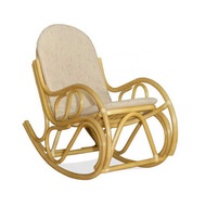 Кресло-качалка 05-04 (натуральный ротанг, медовый цвет), подушка в комплекте