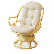 Кресло-качалка вращающегося типа 05-01 (натуральный ротанг, медовый цвет)