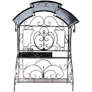 Мангал кованный с крышей Фазенда, материал - сталь 3 мм