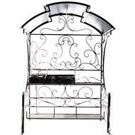 Мангал кованный с крышей Подмосковье, материал - сталь 3 мм