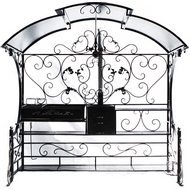 Мангал кованный с крышей Россия, материал - сталь 3 мм