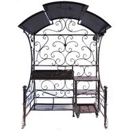 Мангал кованный с крышей Соловей, материал - сталь 3 мм