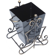 Урна малая кованная, материал - сталь 3 мм