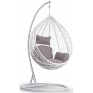 Плетеное подвесное кресло AFM-168A-LW white (белое)