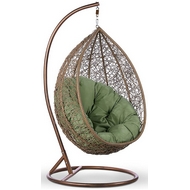 Плетеное подвесное кресло AFM-219B (бежевое)