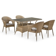Комплект плетеной мебели Бирон T198B/Y79B-W56 Light Brown