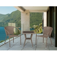 Комплект плетеной мебели Альба (T25B-Y137C-W56 Light Brown 2Pcs) иск.ротанг