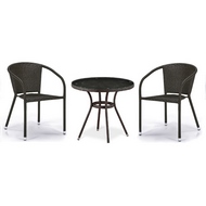 Комплект плетеной мебели Могер T282ANT/Y137C-W53 Brown 2Pcs