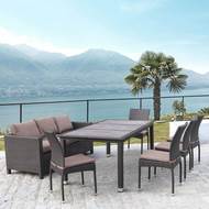 Комплект плетёной мебели Арно T347-S65A-Y380A-W53 brown 8Pcs