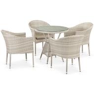 Комплект плетеной мебели Агеда T705ANT-Y350-W85 Latte 4Pcs
