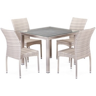 Комплект плетеной мебели из иск.ротанга Логен T257A-Y380-W85-90x90 4Pcs Latte