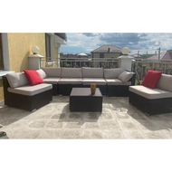 Комплект мебели из искуственного ротанга Малага YR822D brown-beige