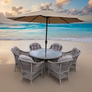 Комплект мебели T219/270-8k/LV-217 Beige с зонтом