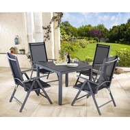 Набор дачной мебели Антонио со складными многопозиционными креслами и столом 90 Поливуд