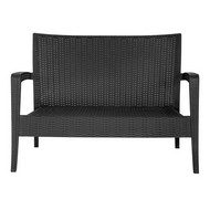 Диван пластиковый Ola Dom (антрацит)