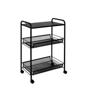 Этажерка напольная Ладья 33КС 3 полки, черный Э356Ч