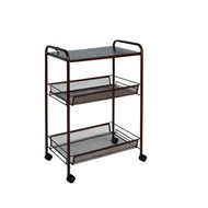 Этажерка напольная Ладья 33КС 3 полки, медный антик Э356М