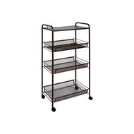 Этажерка напольная Ладья 34КС 4 полки, медный антик Э357М