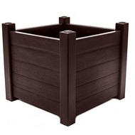 Кашпо Прованс квадратное (шоколад) 3731-МТ003
