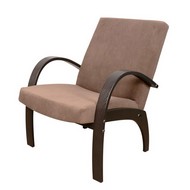 Кресло Дэнди (Плёс) (каркас венге, ткань Ultra Chocolate коричневая)