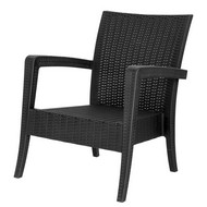 Кресло-диван пластиковое Ola Dom (антрацит)