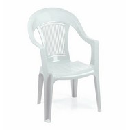 Кресло пластиковое Фламинго (белое)