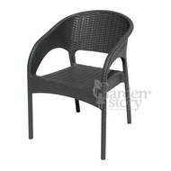 Кресло пластиковое Ola Dom (антрацит)