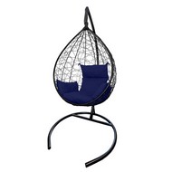 Кресло подвесное Сфера Лайт (черный, черный, синий)