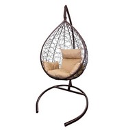 Кресло подвесное Сфера Лайт (коричневый, коричневый, бежевый)