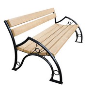 Лавочка садовая Шарики 1,5 м