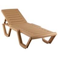 Лежак Атлант пластик (бежевый) 4379-GS