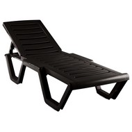 Лежак Атлант пластик (шоколад) 4381-GS