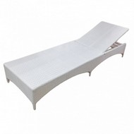 Лежак Мальта ротанг искусственный (молочный)