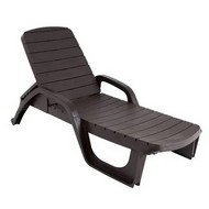 Лежак Прованс пластик (шоколад)