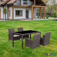 Набор плетеной мебели Нестор серый из ротанга