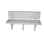Скамья пластиковая (белая)