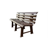 Скамья пластиковая (коричневая)