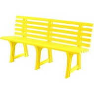 Скамья пластиковая (желтая)
