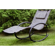 Лежак-качалка текстилен (серый)