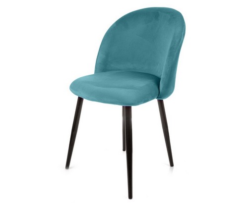 Стул домашний БАБОЧКА шарики (аквамарин, черный)