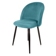 Стул домашний БАБОЧКА шарики (аквамарин, черный)