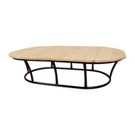 Стол МАМАСАН овальный без ротанга (черный)