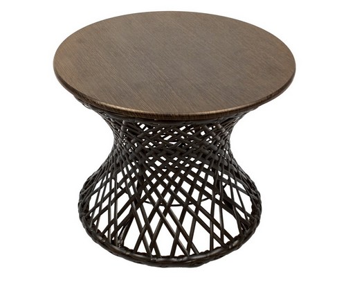 Стол Бонго мини 40 (черный, коричневый)