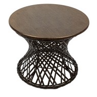 Стол Бонго мини 40 (черный, коричневый)