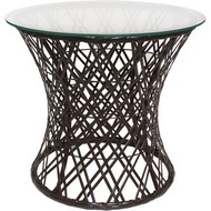 Стол Бонго макси со стеклом 56 (бесцветный, коричневый)