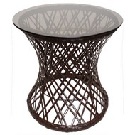 Стол Бонго макси со стеклом 56 (бронза, коричневый)