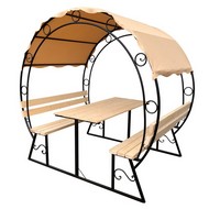 Беседка ПОДКОВА 3 м с тканевой крышей