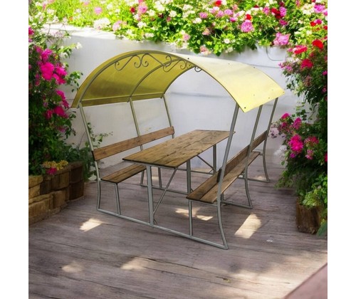 Беседка СТАНДАРТ 1,5 м с тканевой крышей